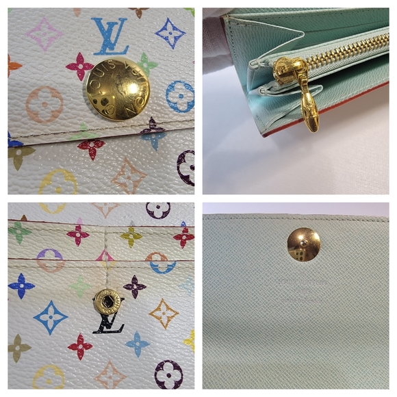 LOUIS VUITTON Murakami Sarah Wallet & 4 Ring Key-case Set. VGUC - Picture 12 of 14